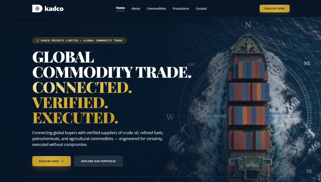 KADCO B2B Commodity Trade Website